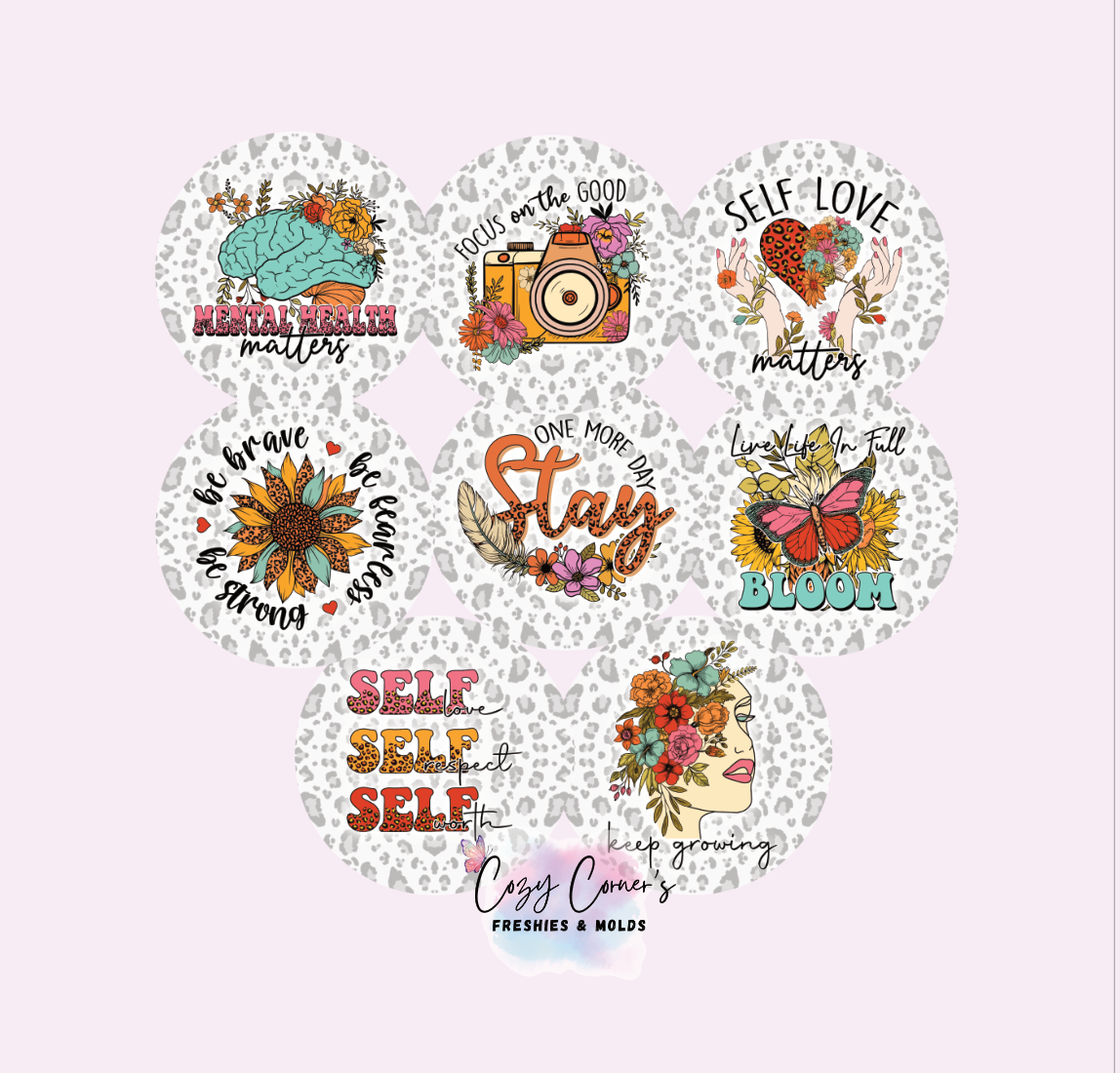 Mental Health Cardstock rounds