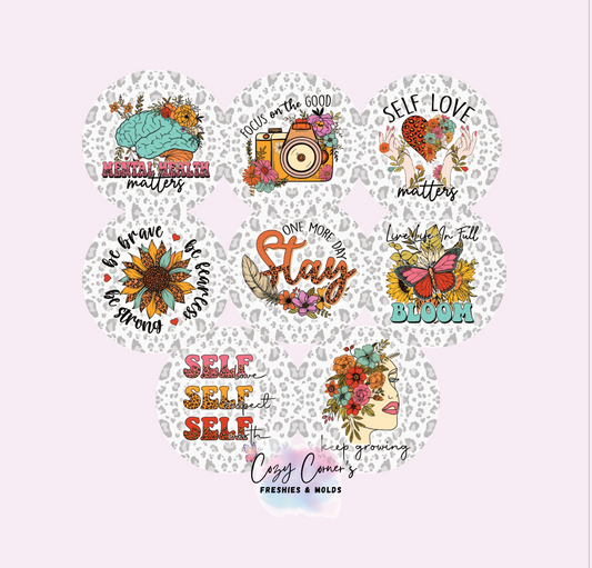 Mental Health Cardstock rounds