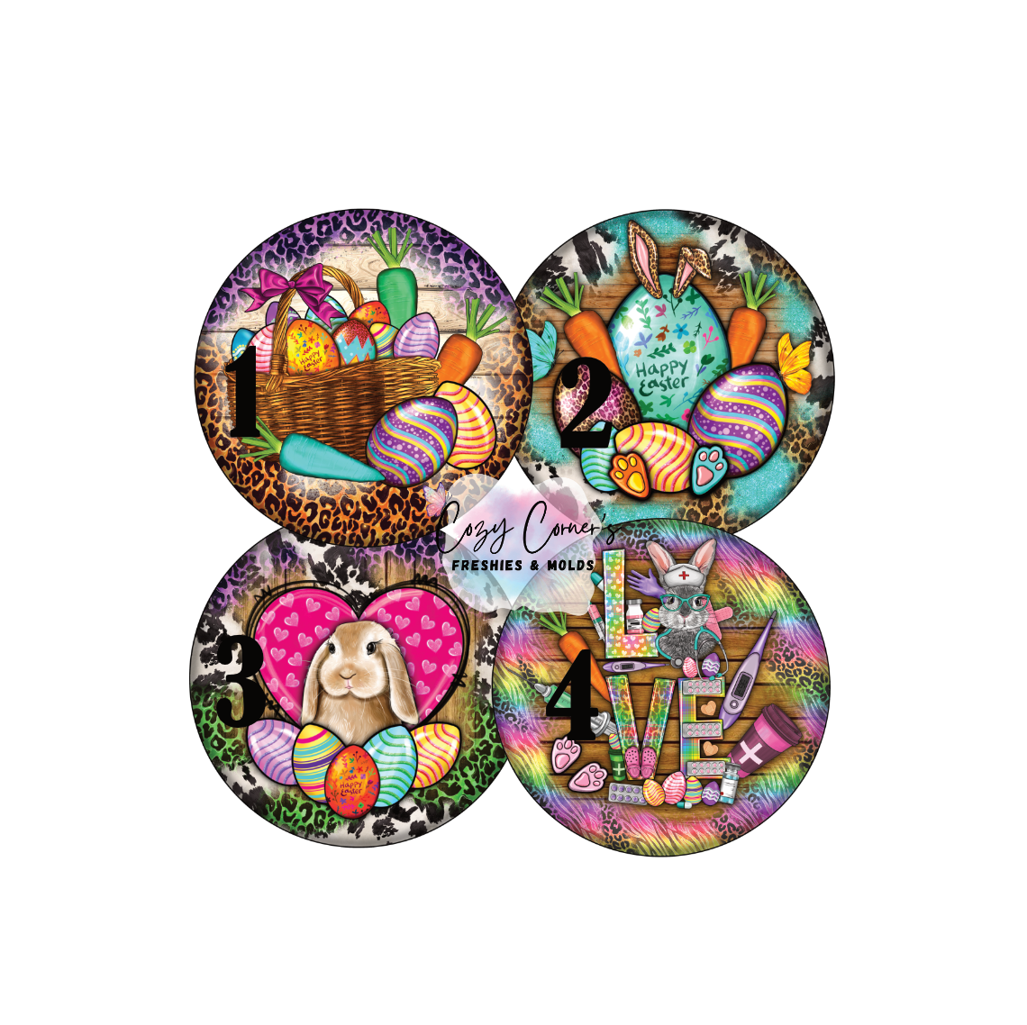 Easter Cardstock rounds