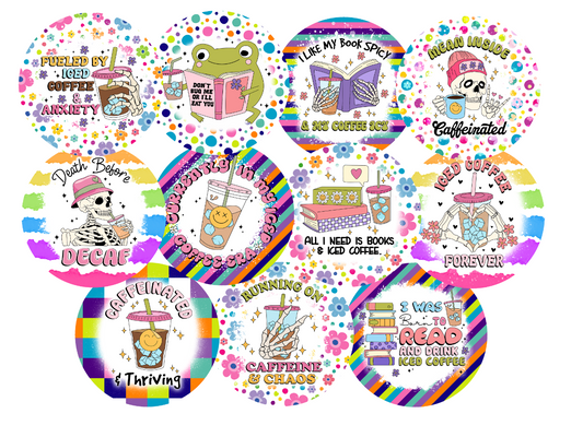 Coffee Cardstock rounds