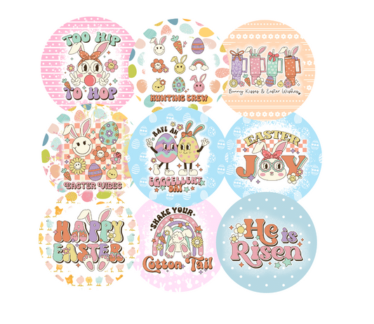 Easter Cardstock rounds