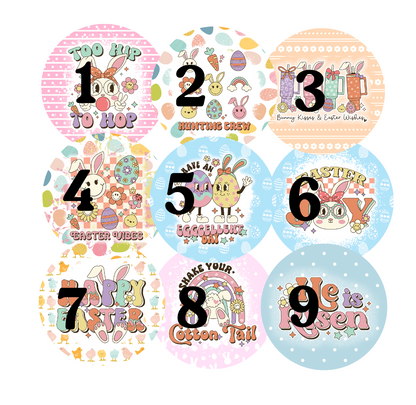 Easter Cardstock rounds
