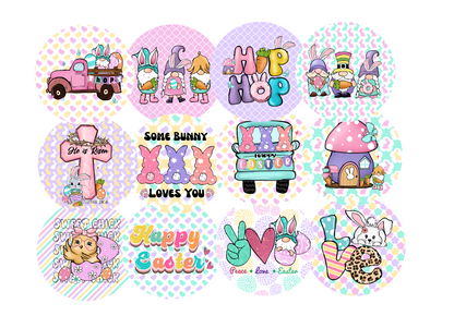 Easter Cardstock rounds