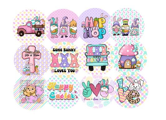 Easter Cardstock rounds