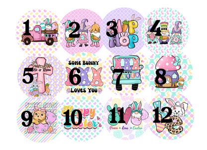 Easter Cardstock rounds