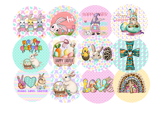 Easter Cardstock rounds