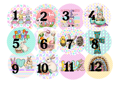 Easter Cardstock rounds