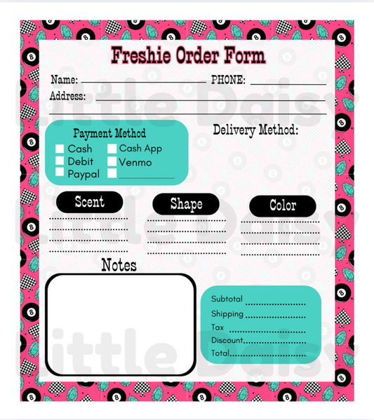 Western Order Form Notepad