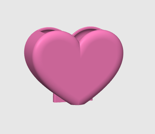 Heart pen/ makeup bush holder