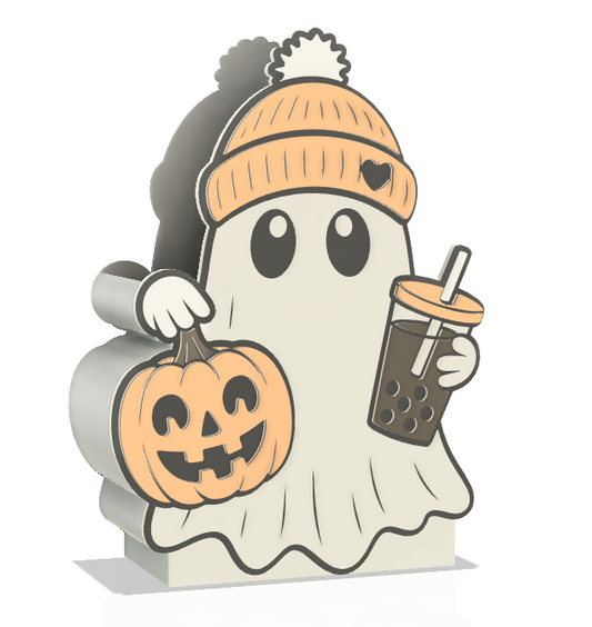 Halloween Ghostie pen/ makeup bush holder
