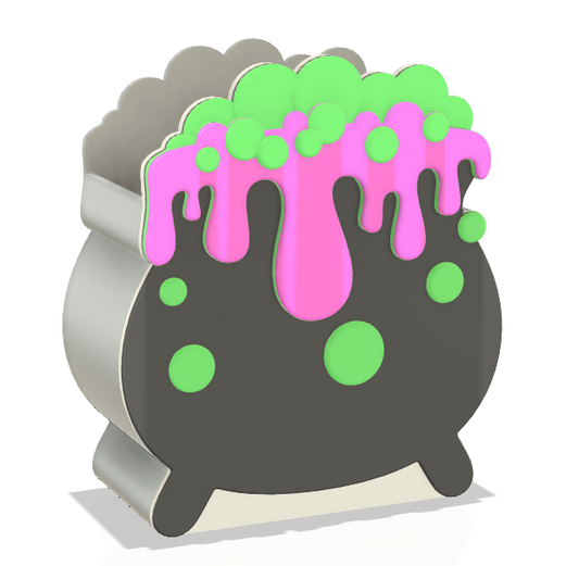 Cauldron pen/ makeup bush holder