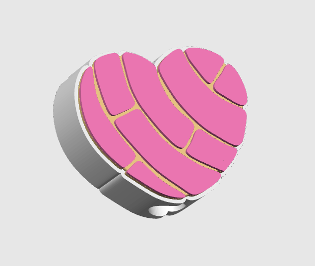 Concha Heart straw topper