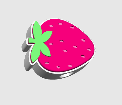 Strawberry straw topper