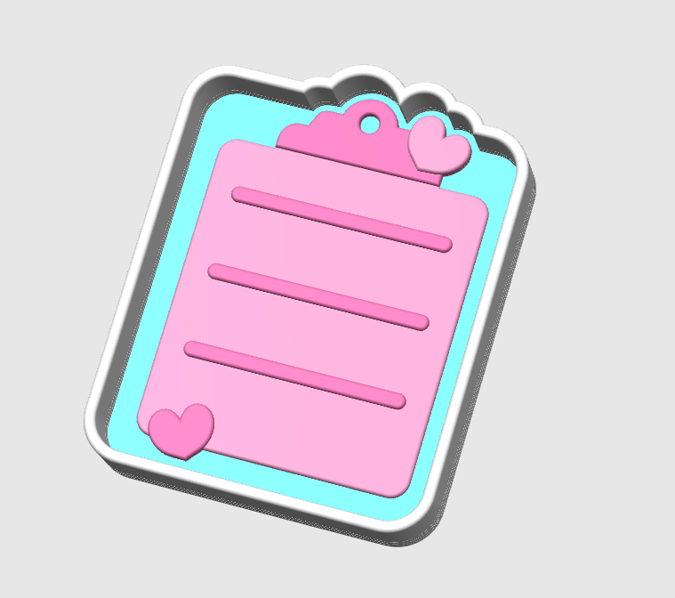 Heart Clipboard Trinket Tray