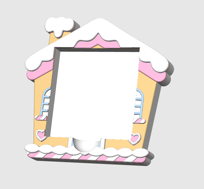 Gingerbread House Sticky Note Holder