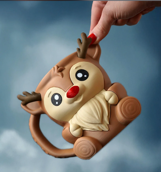 Rudolph  Pint Ice Cream Holder