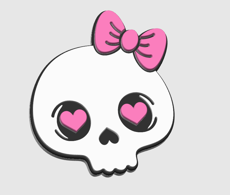 Skull Bow Embellishment