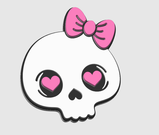 Skull Bow Embellishment
