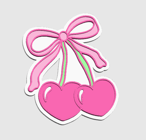 Heart Cherries Embellishment
