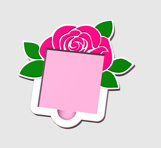 Rose sticky Note Holder