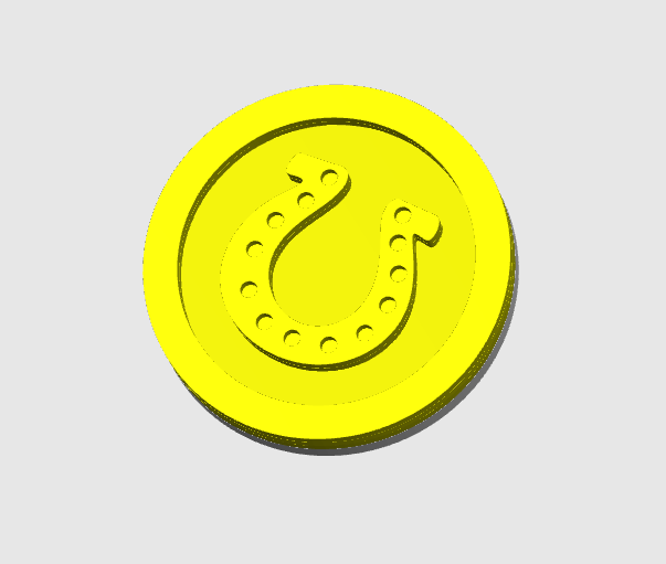Horse Shoe Coin Embellishment