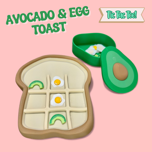 Avocado Toast Tik Tac Toe Game