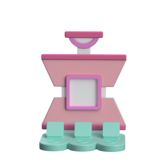 Heat Press NFC Stand- 1 Frame/square- (Design your NFC stand- You Choose base type)