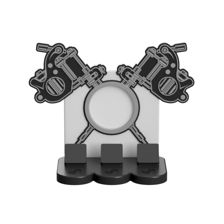 Tattoo  NFC Stand- 1 Frame/circle- (Design your NFC stand- You Choose base type)