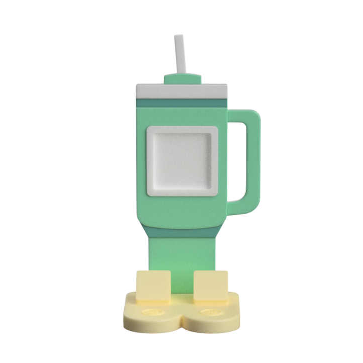 Tumbler NFC Stand- 1 Frame/square- (Design your NFC stand- You Choose base type)