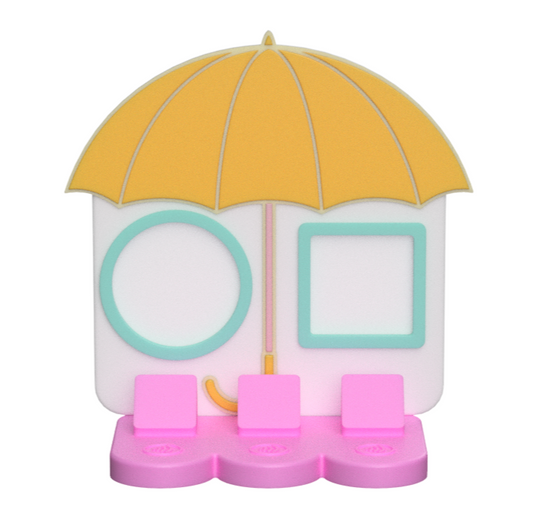 Umbrella NFC Stand- 2 Frames- (Design your NFC stand- You Choose base type)
