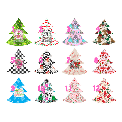 Christmas Tree Shaker Cardstock inserts