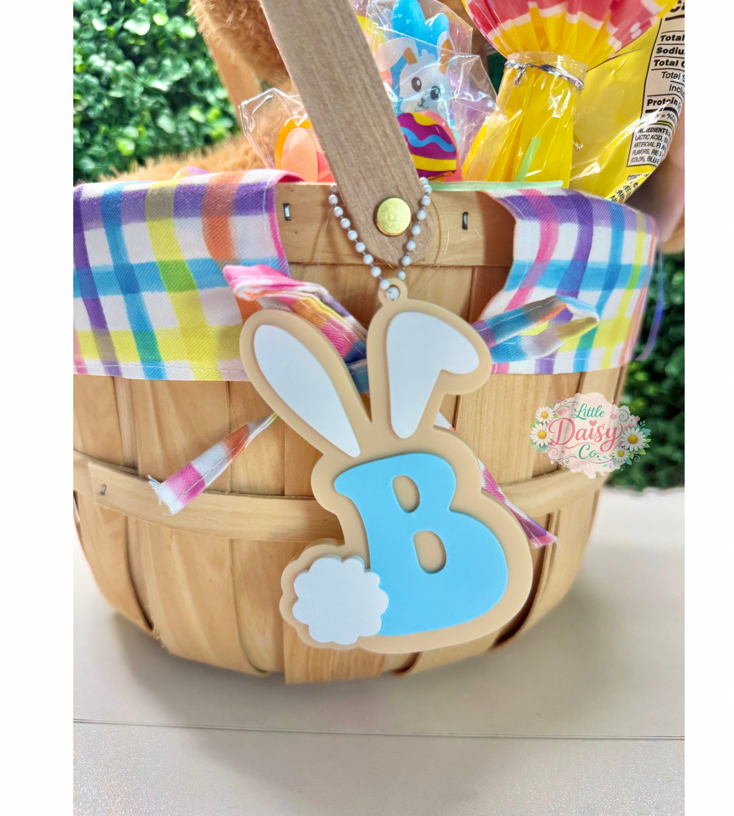 Easter Basket Tag- Bunny Letter