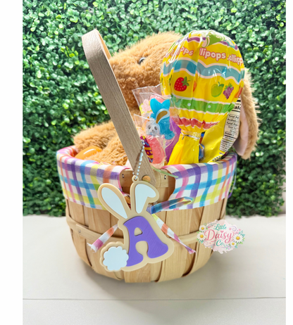Easter Basket Tag- Bunny Letter