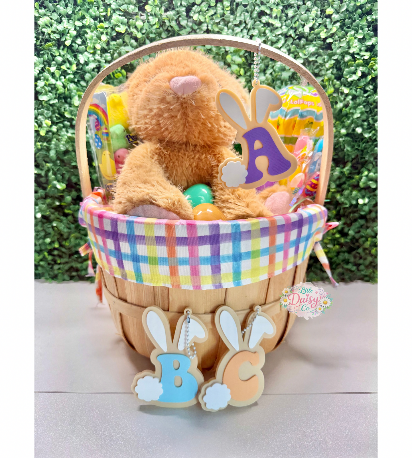 Easter Basket Tag- Bunny Letter