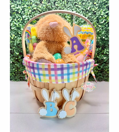 Easter Basket Tag- Bunny Letter