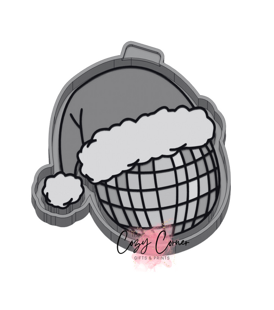 Disco Ball Santa Hat Freshie Mold