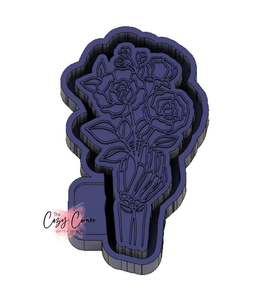 Skeleton Flower Freshie Mold