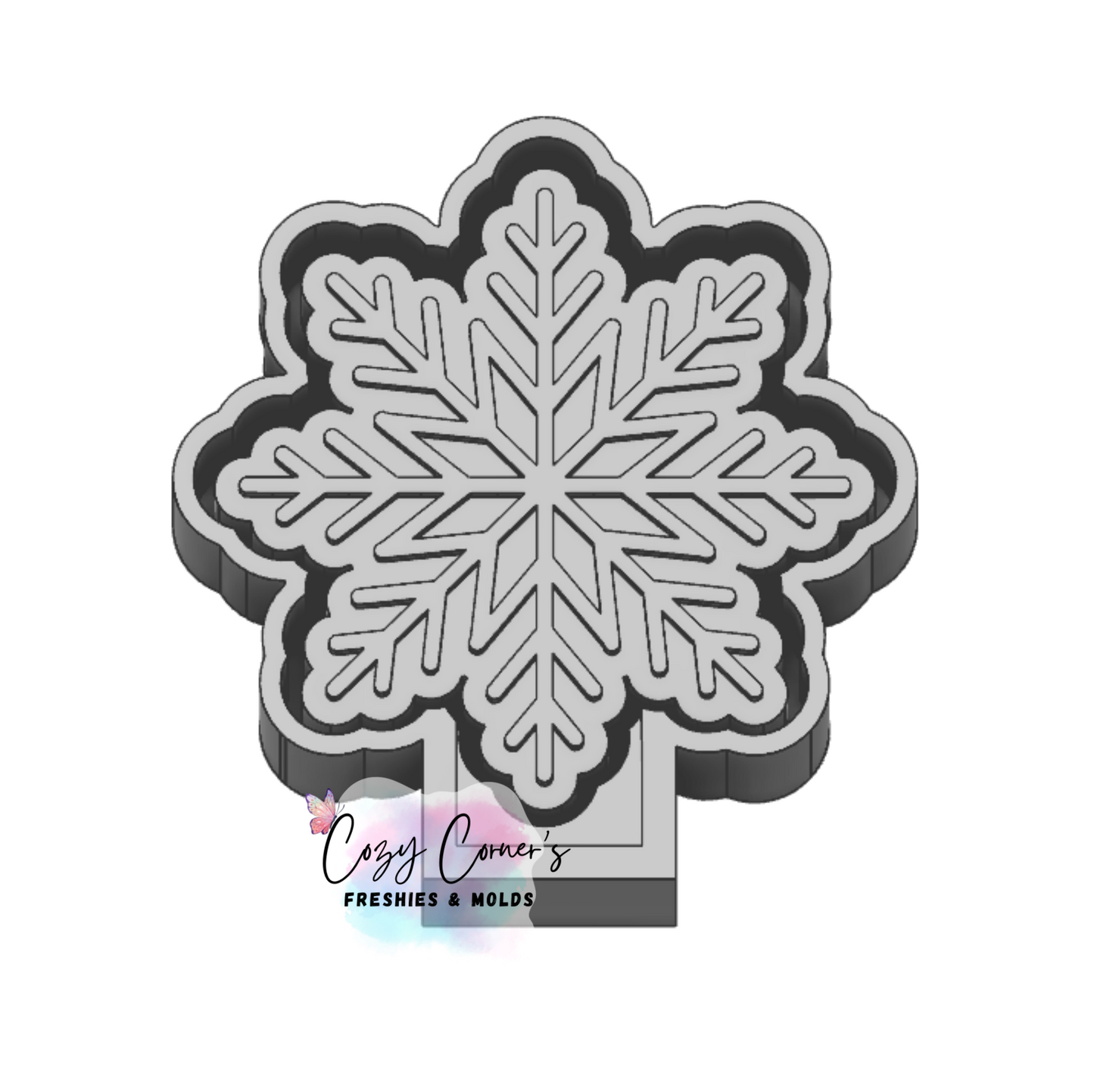 Snowflake freshie mold