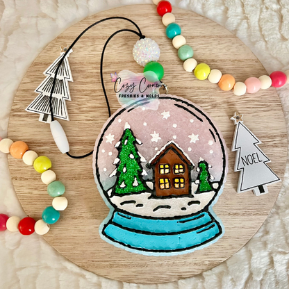 Christmas Globe freshie mold