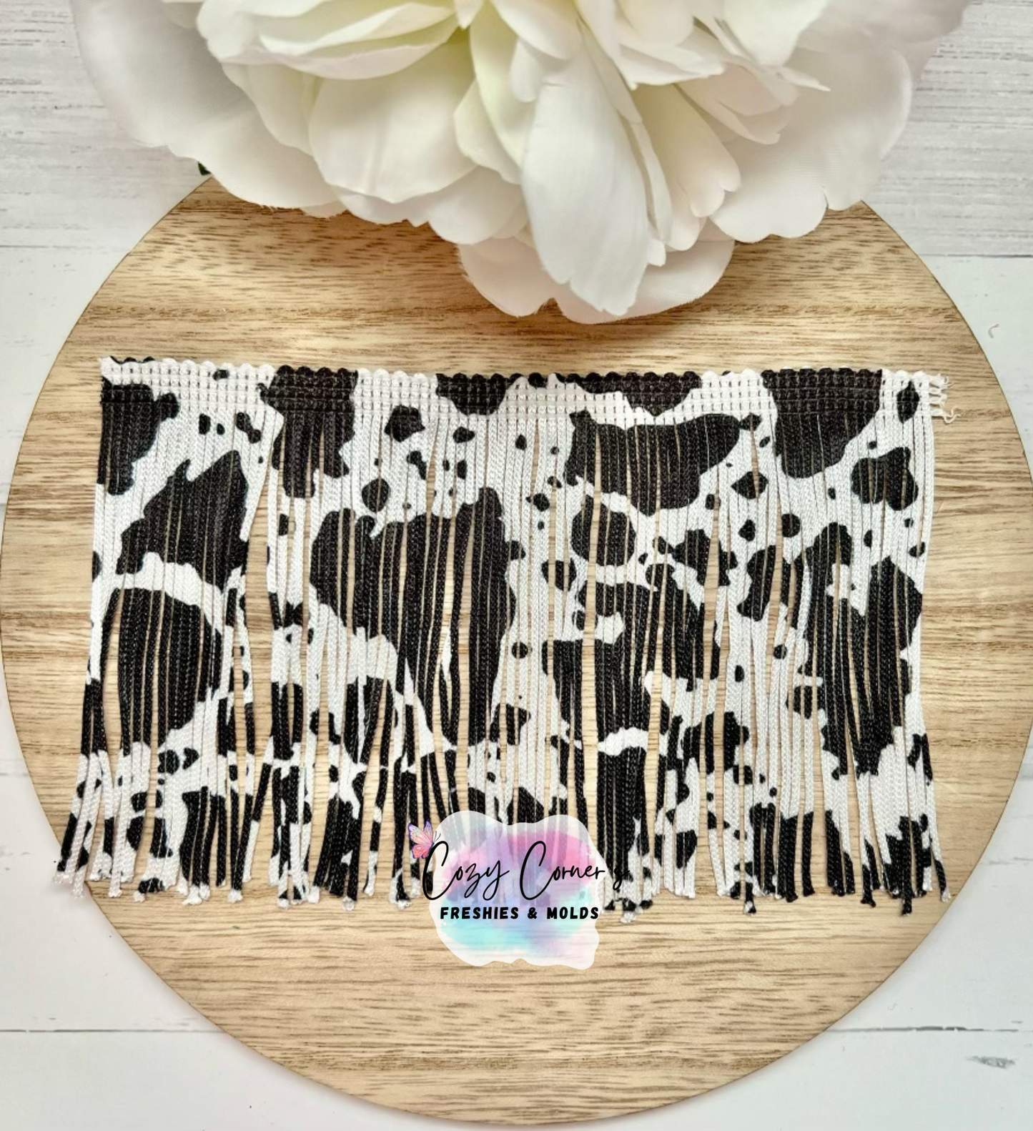 Cow Printed Fringe