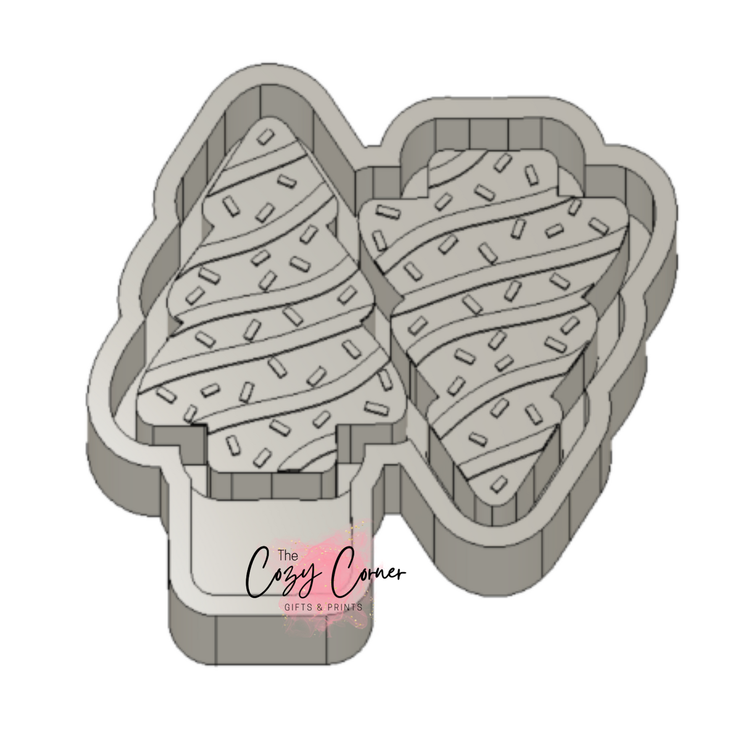 Tree Cake Vent Clips freshie mold