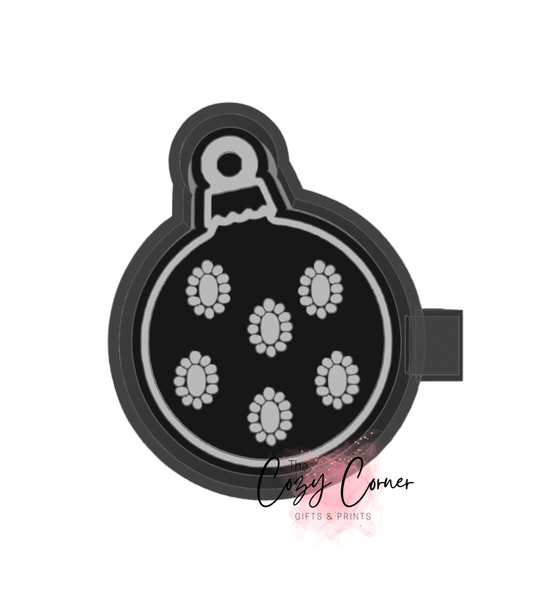 Christmas Ornament with Concho freshie mold
