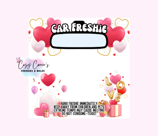 Valentine's Day Freshie Bag Insert (3 Size options) Set of 10