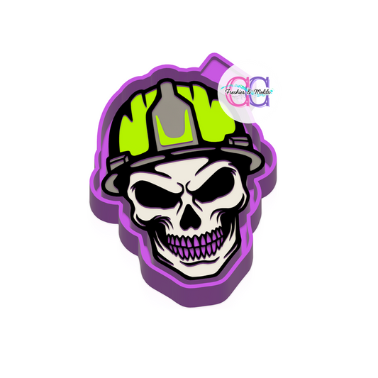 Skull hard hat Freshie Mold