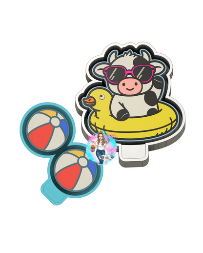 Pool Party Freshie mold and Vent Clips