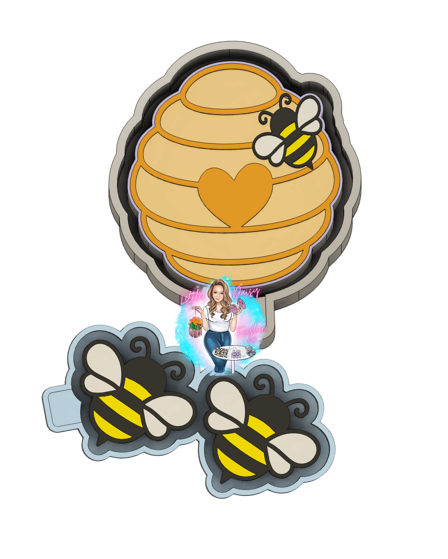 Bee Freshie mold and Vent Clips