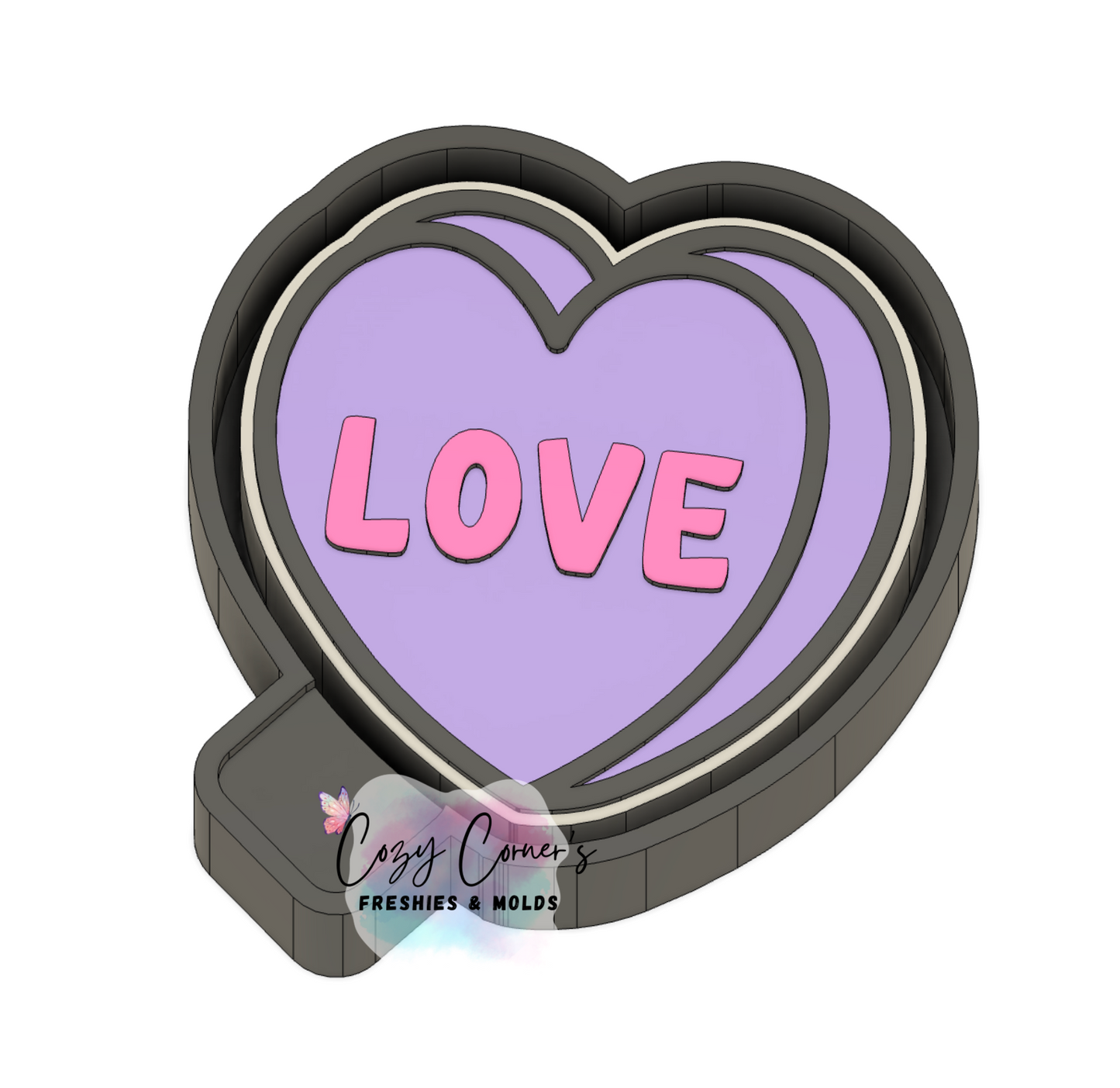 Love Candy Heart Valentine's Day Heart Mold