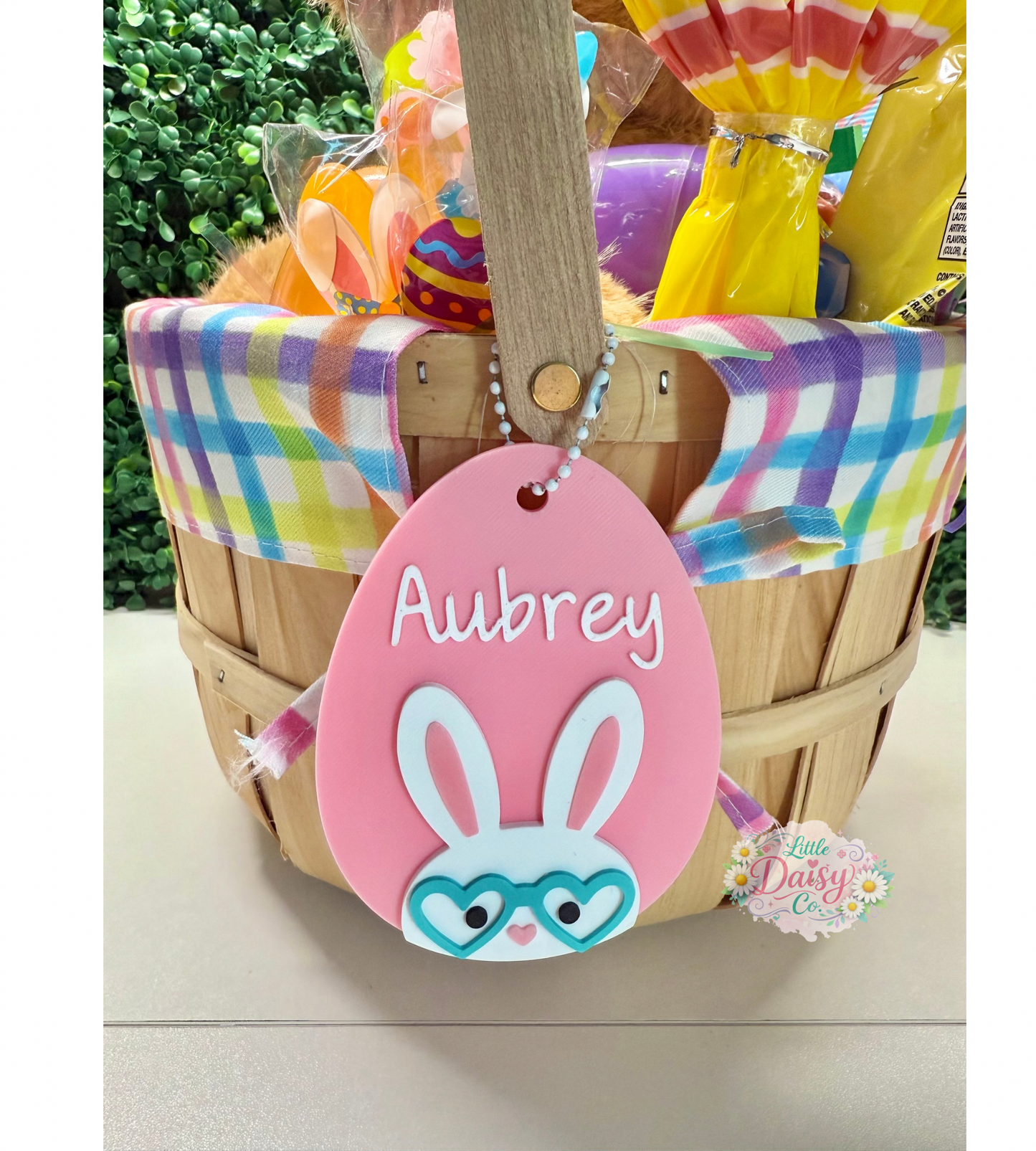 Easter Basket Tag- Egg/Bunny