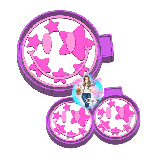 Star smiley  Mold and Vent Clips set