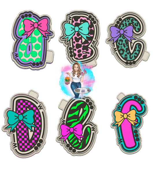 Letter Freshie Mold (You choose style)